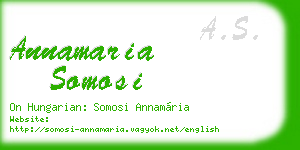 annamaria somosi business card