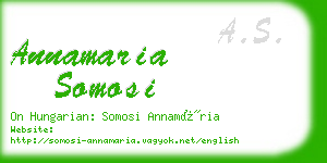 annamaria somosi business card